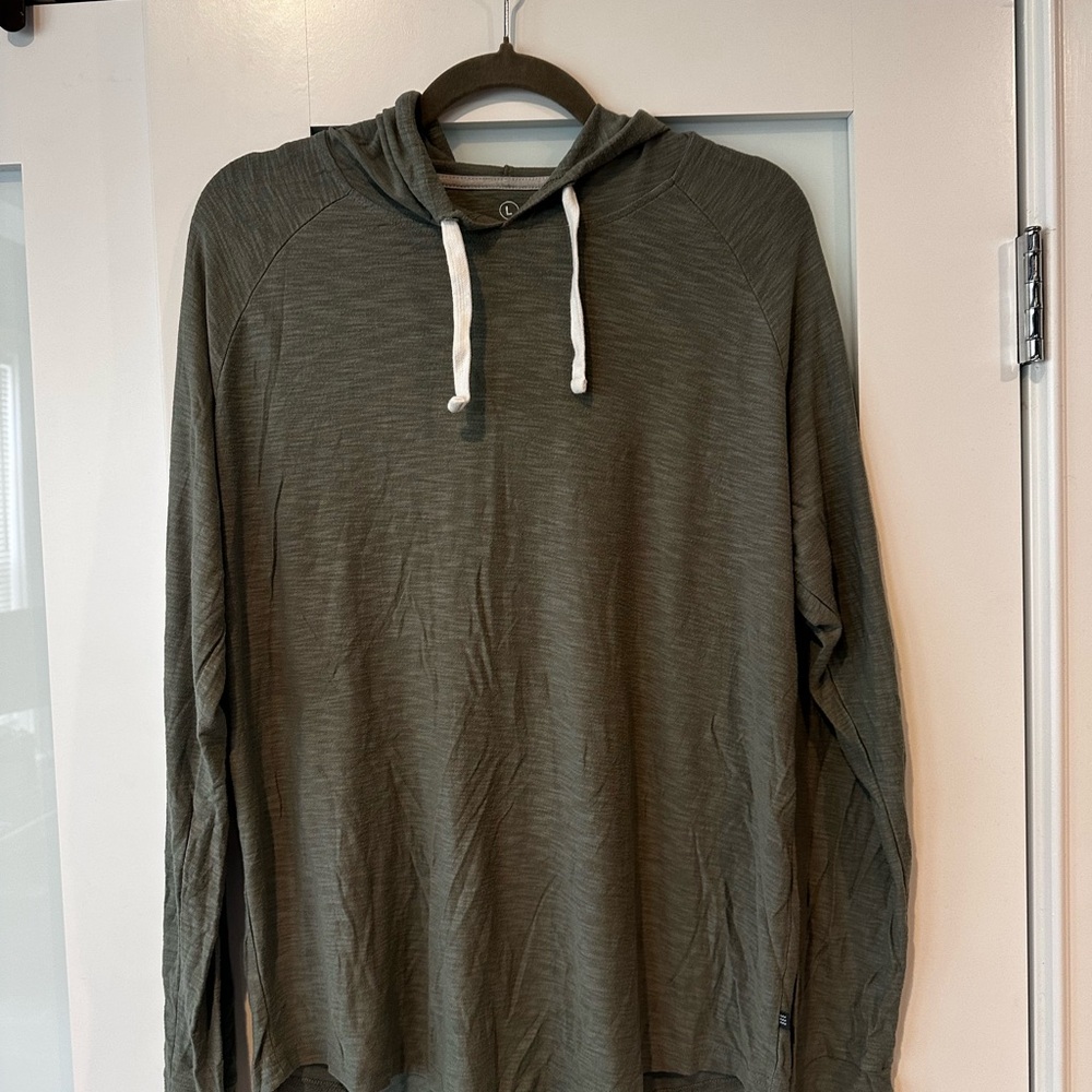 Men's Free Fly Green Hoodie Shirt